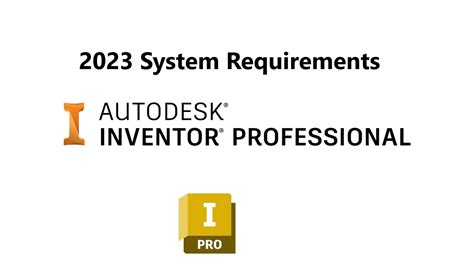 Inventor 2023 System Requirements